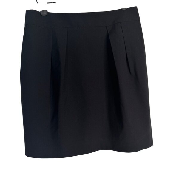 Theory Size 0 Black Wool Blend Chablis Tailor Skirt With Pockets & Back Zipper - Picture 7 of 14